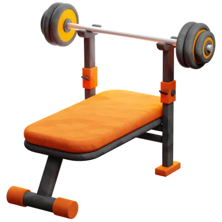 Bench Press  3D Icon