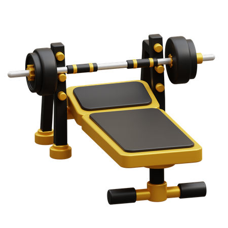 Bench Press  3D Icon
