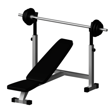 Bench Press  3D Icon