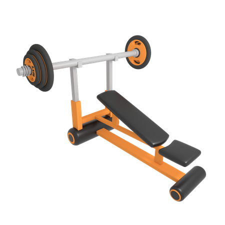 Bench press  3D Icon