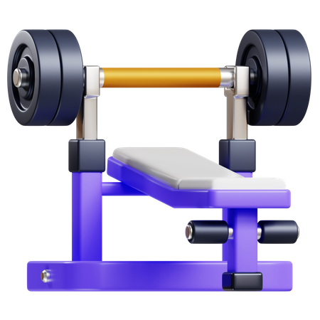 Bench Press  3D Icon