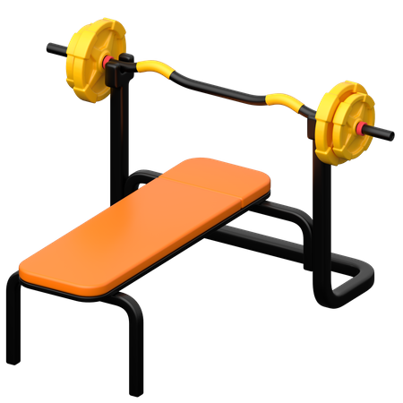 Bench Press  3D Icon