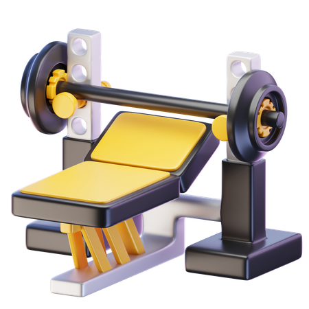 Bench Press  3D Icon