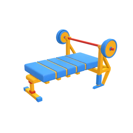 Bench Press  3D Icon