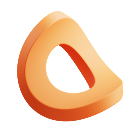 Bended Abstract  3D Icon