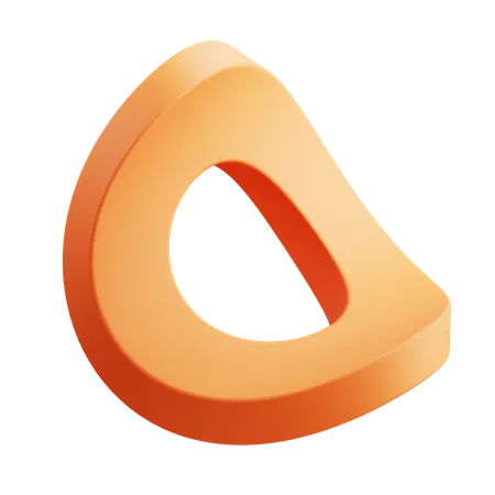 Bended Abstract  3D Icon