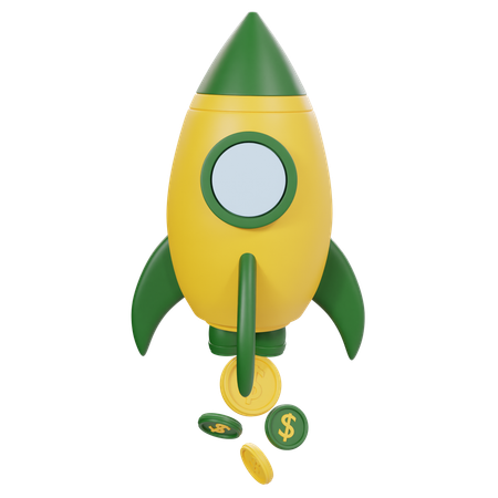 Bénéfice de démarrage  3D Icon