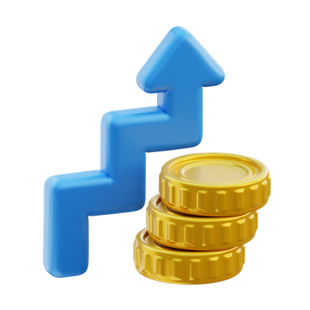 Bénéfice financier  3D Icon