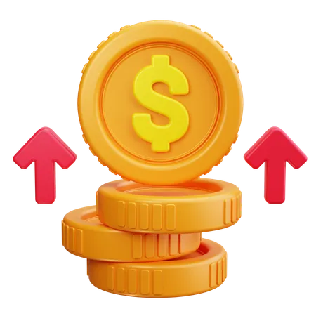 Bénéfice financier  3D Icon