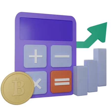 Bénéfice financier  3D Icon