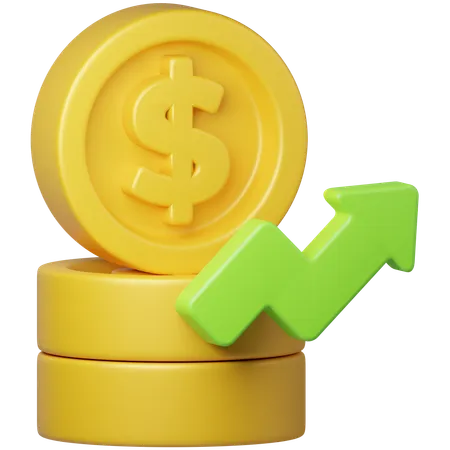 Bénéfice financier  3D Icon