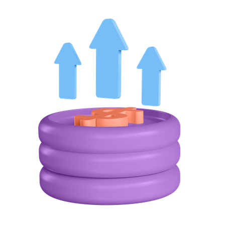 Ganancia  3D Illustration