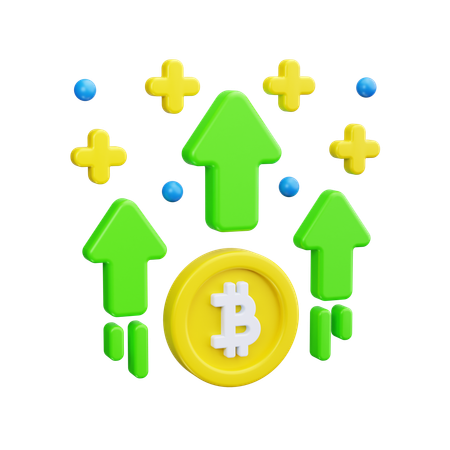 Beneficio bitcoin  3D Icon