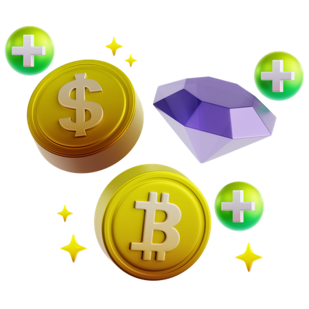 Beneficio de pisar  3D Icon