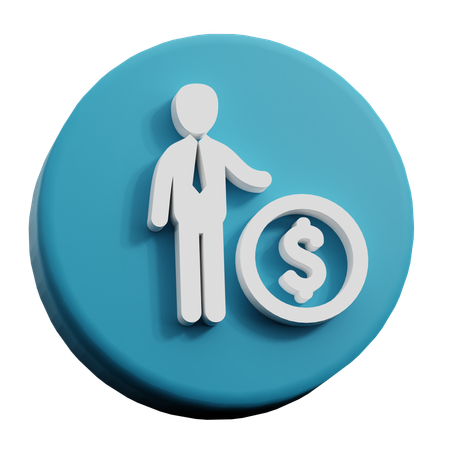 Beneficio empresarial  3D Icon