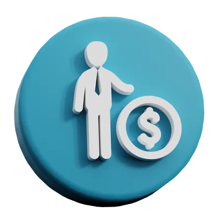 Beneficio empresarial  3D Icon