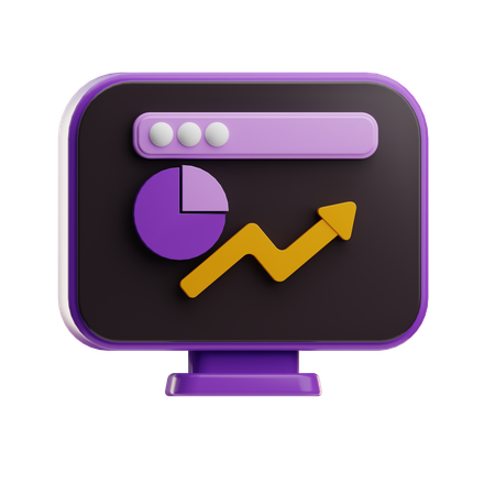 Beneficio empresarial  3D Icon