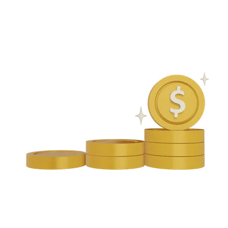 Beneficio financiero  3D Icon