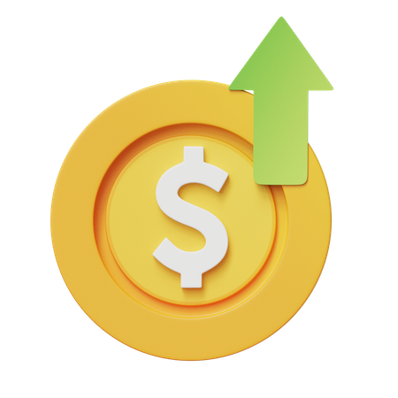 Beneficio financiero  3D Icon