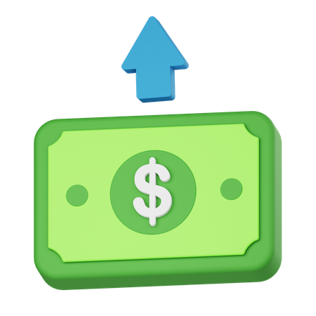 Beneficio financiero  3D Icon