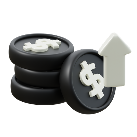 Beneficio financiero  3D Icon