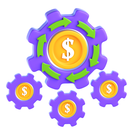 Benefit system  3D Icon