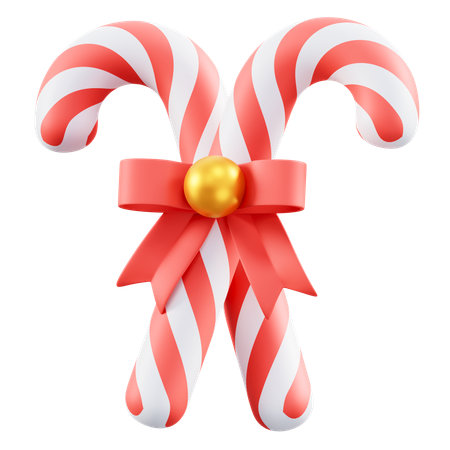 Bastão de doces de natal  3D Icon