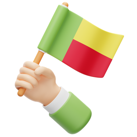 Benin Flag  3D Icon