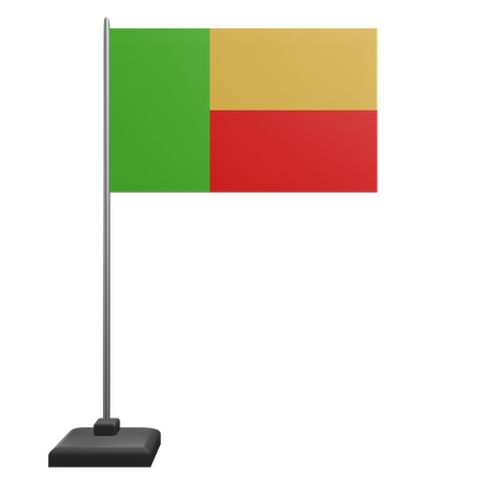 Benin Flag  3D Icon