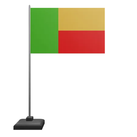 Benin Flag  3D Icon