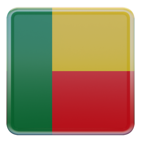 Benin Flag 3D Illustration