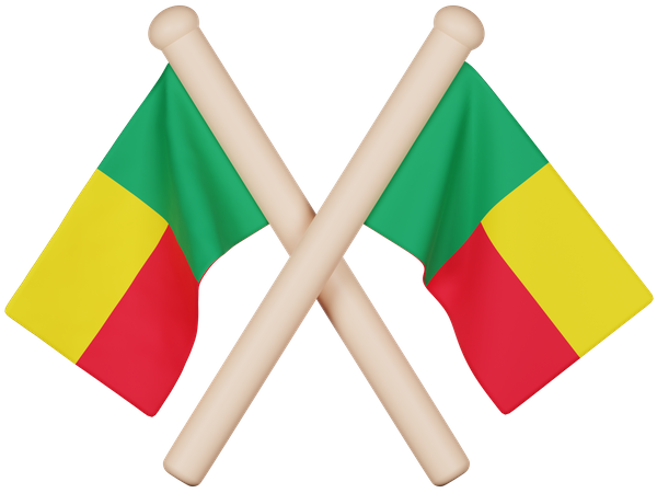 Benin Flag  3D Icon