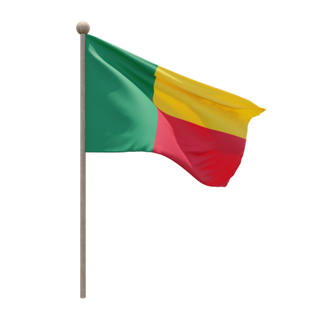 Benin Flagpole  3D Icon