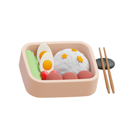 Bento  3D Illustration