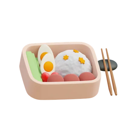 Bento  3D Illustration