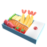 food plate 3d logo