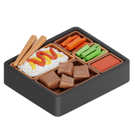 Bento box  3D Icon