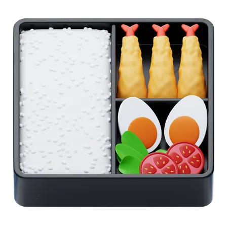 Bento Box  3D Icon