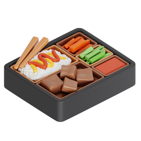 Bento box  3D Icon