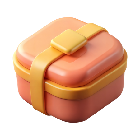 Bento Box  3D Icon