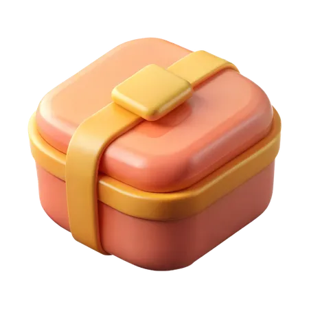 Bento Box  3D Icon