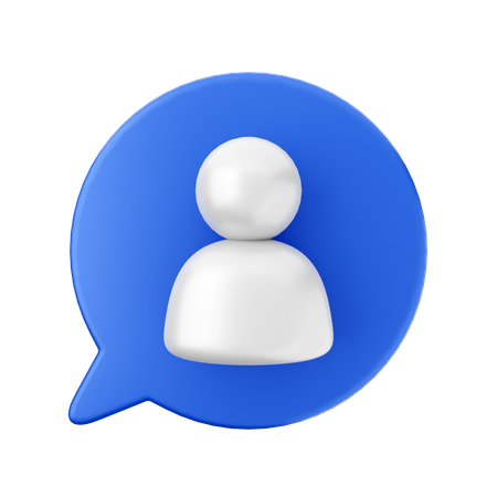 Benutzer-Chat  3D Icon