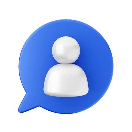 Benutzer-Chat  3D Icon