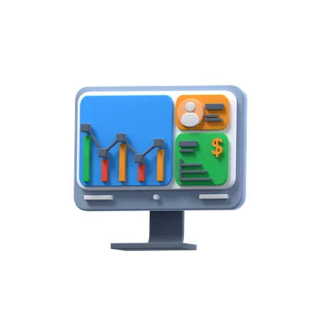 Benutzer-Dashboard  3D Icon