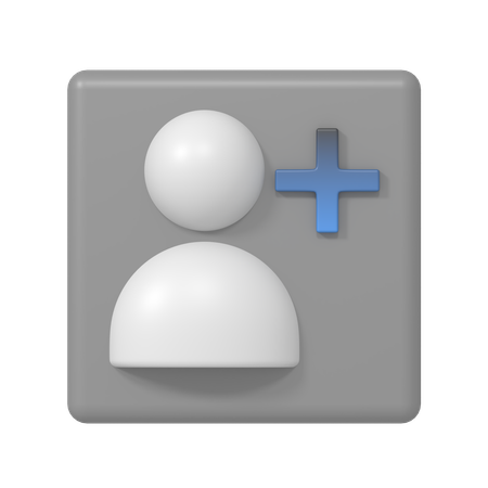 Benutzer hinzufügen  3D Icon