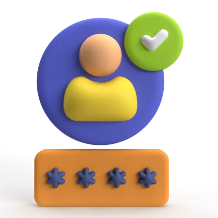 Benutzer-Anmeldung  3D Icon