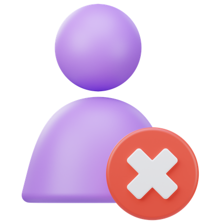 Benutzer löschen  3D Icon