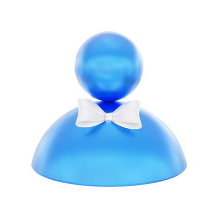 Benutzer mit Bogen  3D Icon
