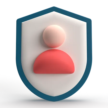 Benutzerschild  3D Icon