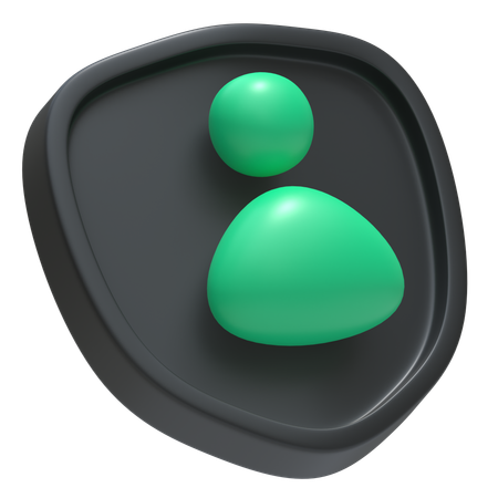 Benutzerschild  3D Icon